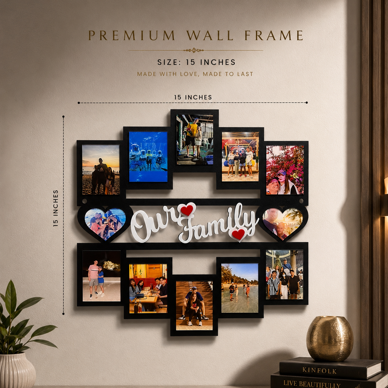 Family Love Photo Collage Frame