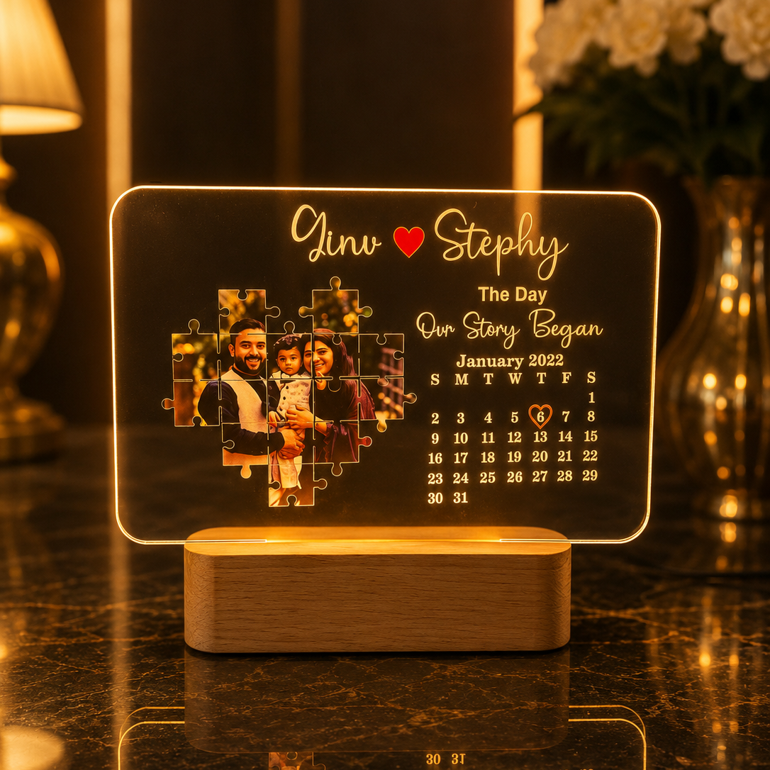 Luxury Custom Photo LED Table Lamp
