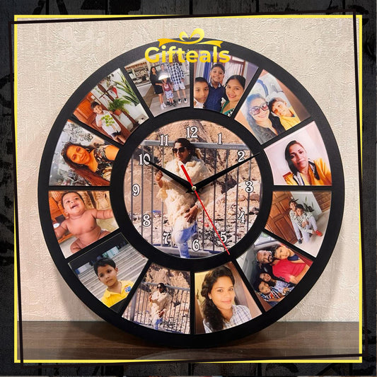 Wall Clock with 13 Photos