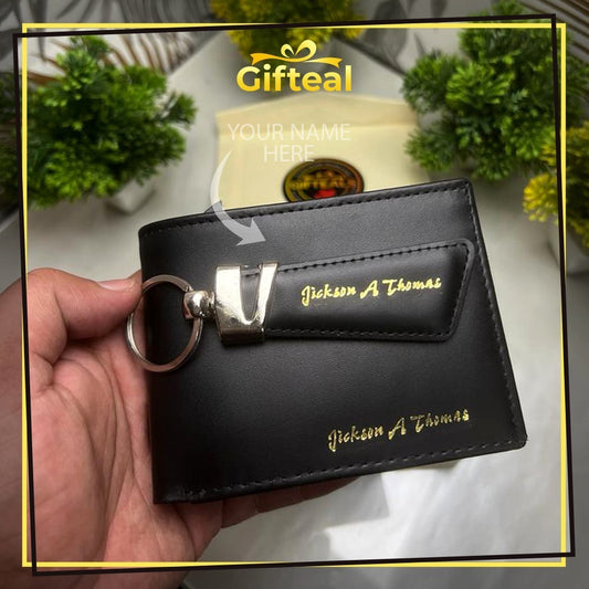 Customize Name Leather Walletset