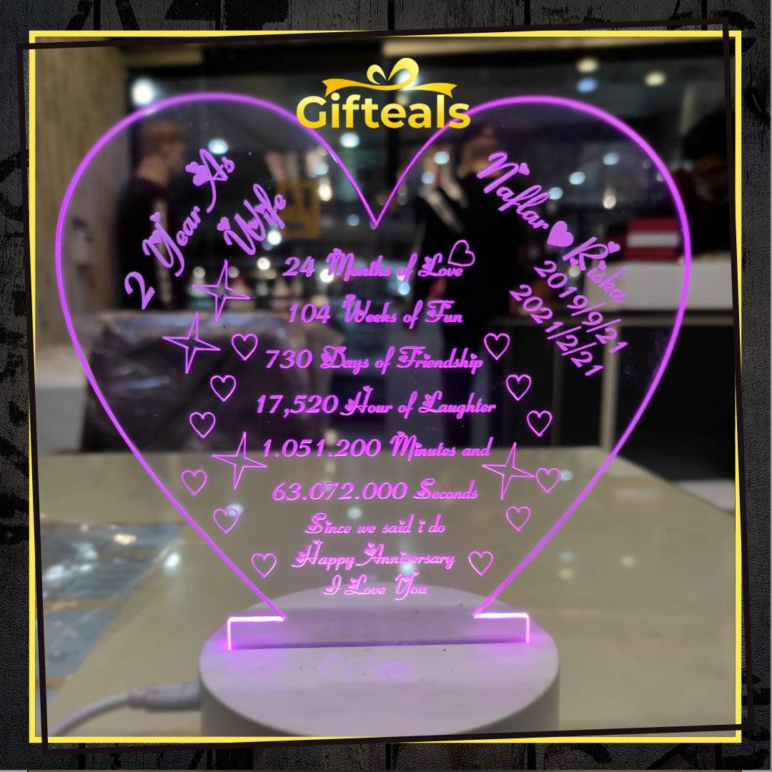 Message On Lamp - Gifteals