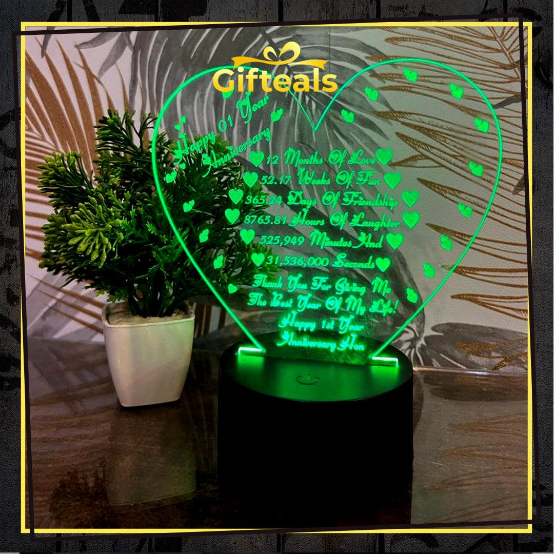 Message On Lamp - Gifteals