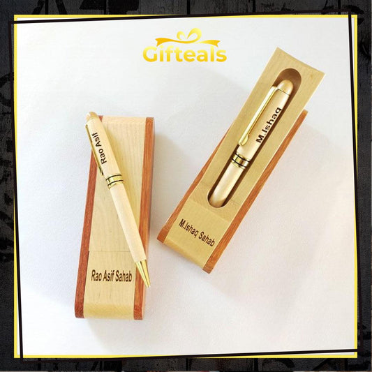 Wooden Pen with Folding Box - Gifteals