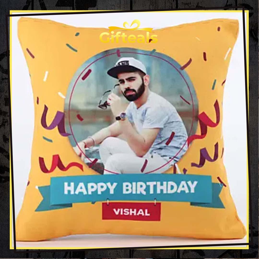 Happy Birthday Photo Pillow - Gifteals