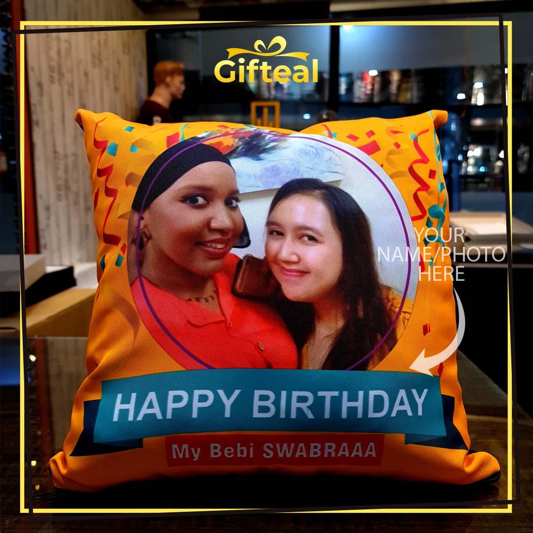 Happy Birthday Photo Pillow - Gifteals