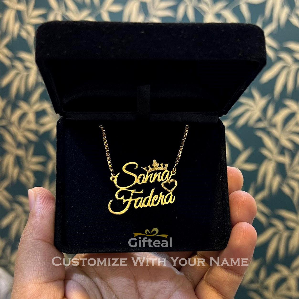 Double Name Necklace - Gifteals