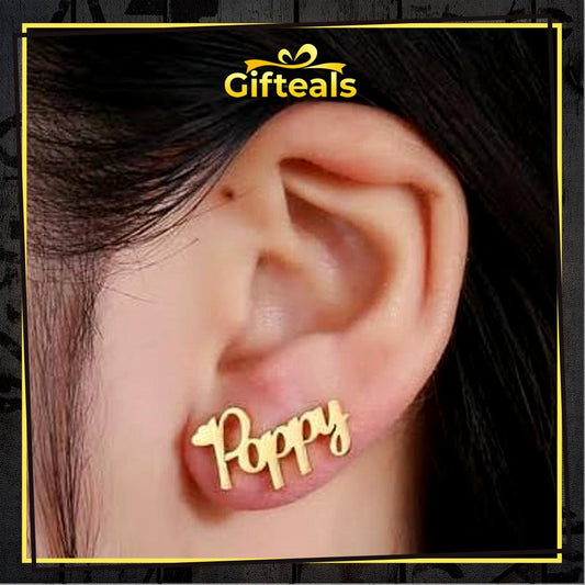 Simple Elegant Design Name Earrings - Gifteals