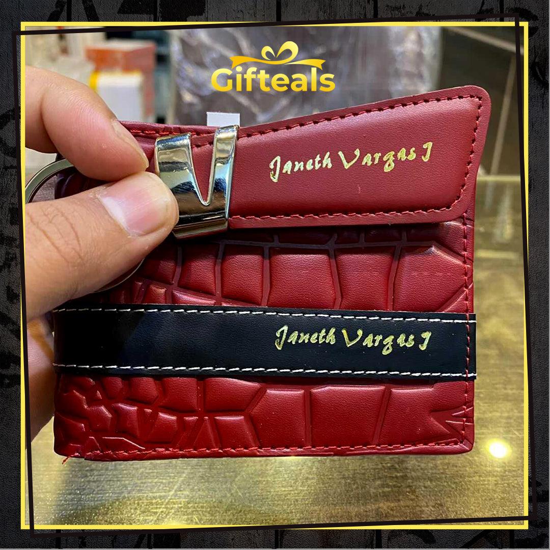 Crocodile Style Red Wallet - Gifteals