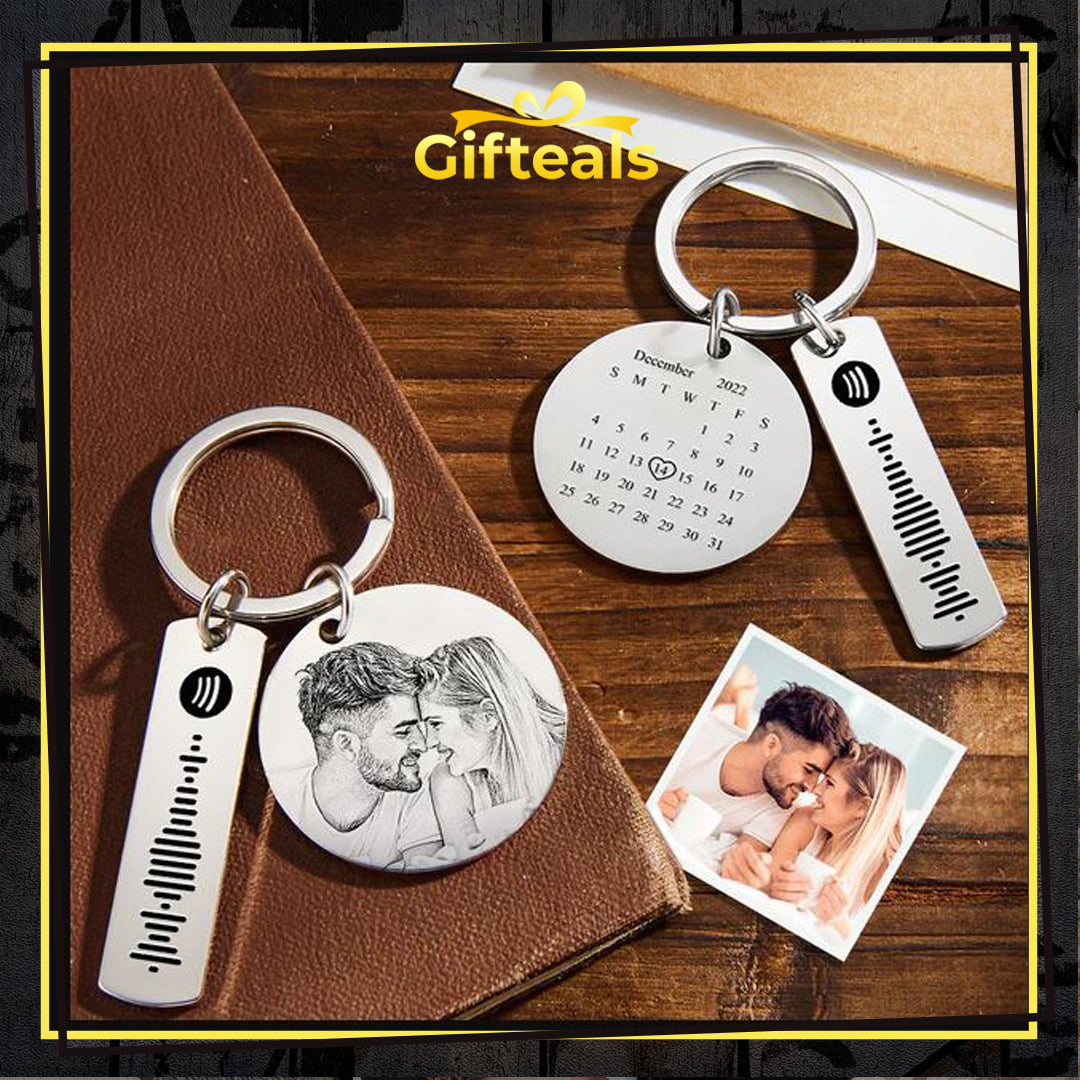 Photo Keychain With Spotify Code