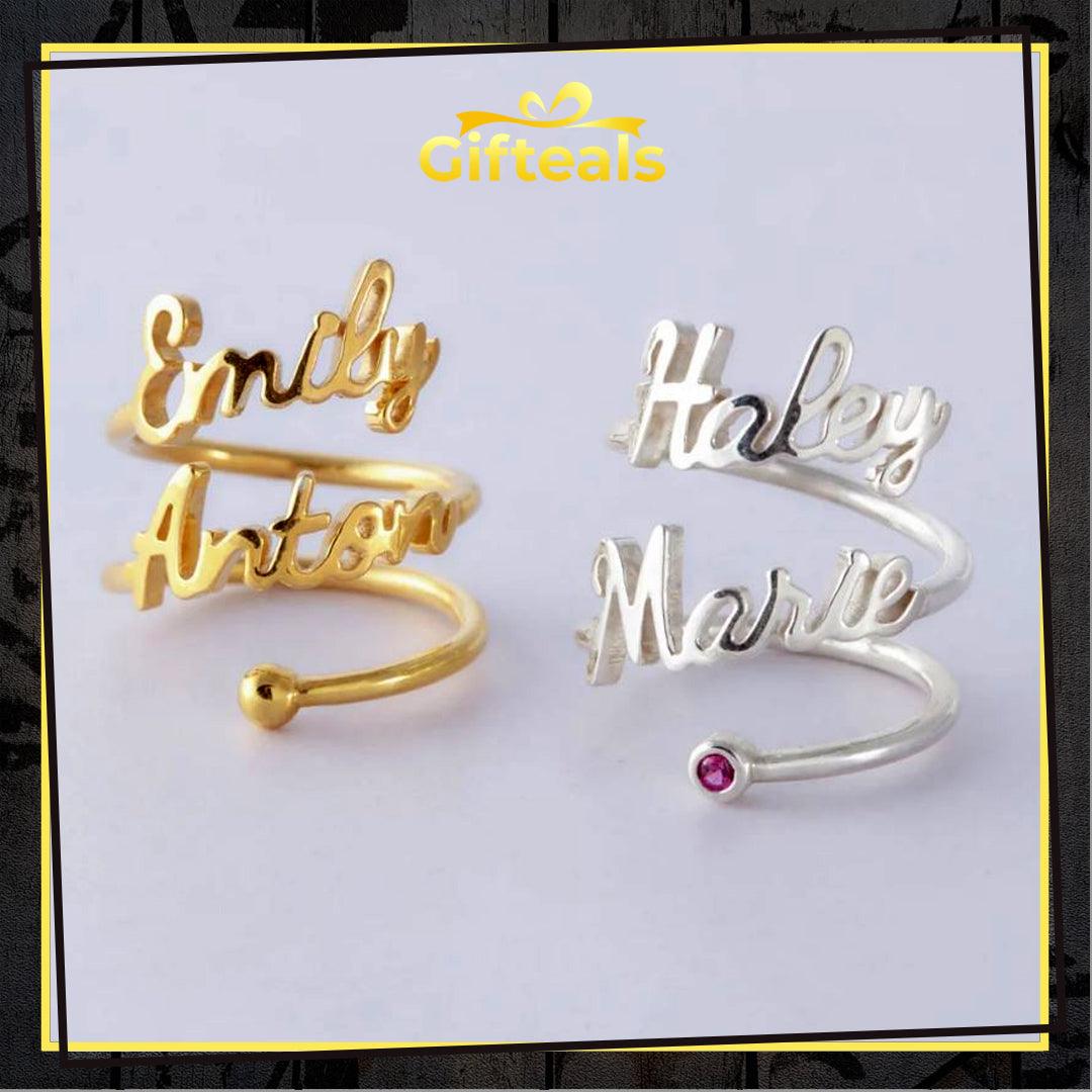 Couple Name Ring - Gifteals